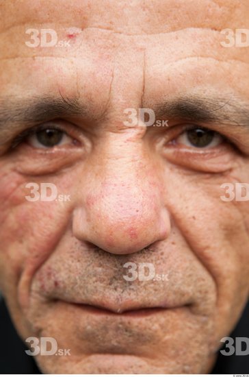 Mouth Man White Average Wrinkles