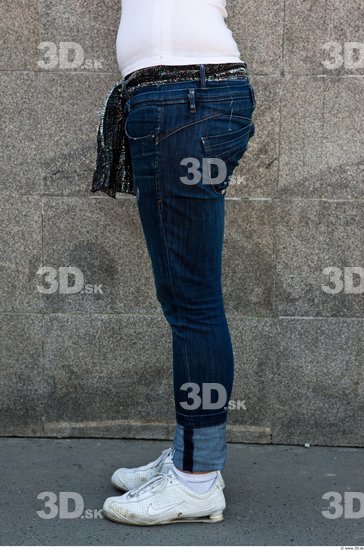 Leg Woman Casual Jeans Average Street photo references