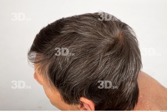 Head Man White Slim Wrinkles Male Studio Poses