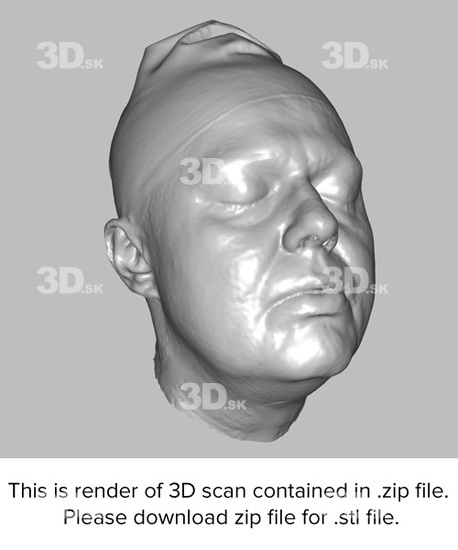 desc 3D female head scan Romana