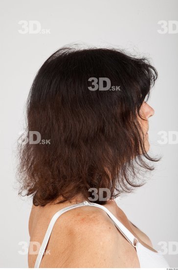 Head Woman White Slim Wrinkles Female Studio Poses