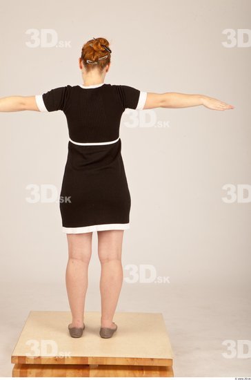 Whole Body Woman T poses Formal Dress Slim Studio photo references