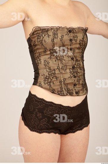 Upper Body Whole Body Woman Underwear Formal Slim Studio photo references