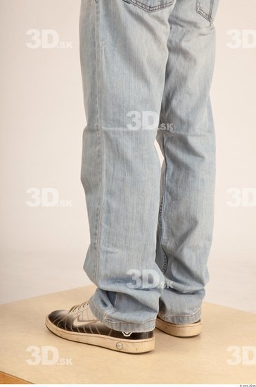 Calf Whole Body Man Casual Jeans Average Studio photo references