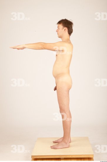 Whole Body Man Animation references Nude Casual Average Studio photo references