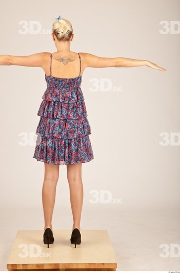 Whole Body Woman T poses Casual Slim Studio photo references