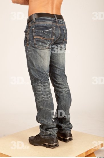 Leg Whole Body Man Casual Jeans Athletic Studio photo references