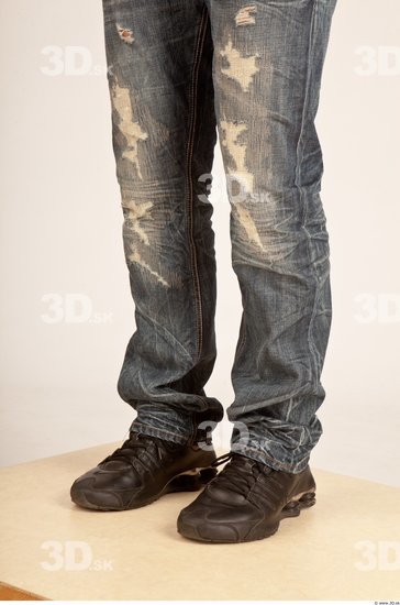 Whole Body Man Casual Jeans Athletic Studio photo references