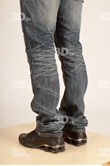 Whole Body Man Casual Jeans Athletic Studio photo references