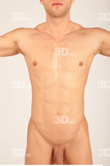 Upper Body Whole Body Man Nude Casual Athletic Studio photo references