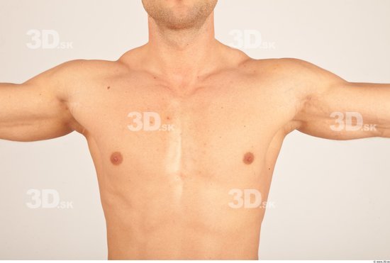 Chest Whole Body Man Nude Casual Athletic Studio photo references