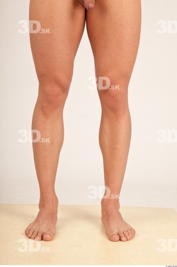 Calf Whole Body Man Nude Casual Athletic Studio photo references