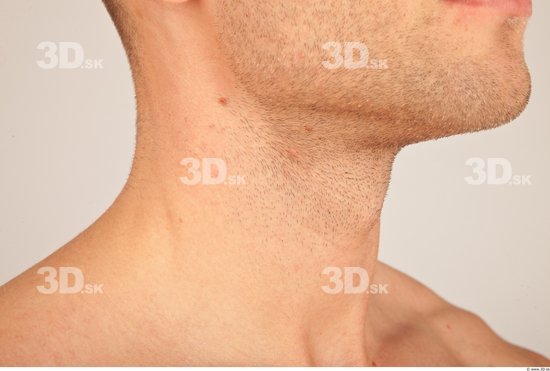 Neck Whole Body Man Casual Athletic Studio photo references