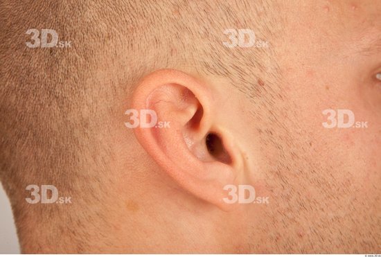 Ear Whole Body Man Casual Athletic Studio photo references