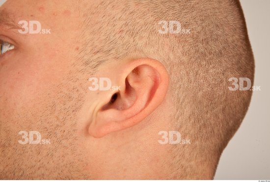 Ear Whole Body Man Casual Athletic Studio photo references