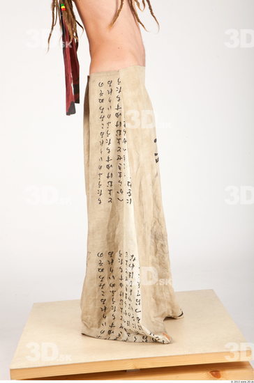 Leg Whole Body Man Historical Skirt Slim Studio photo references