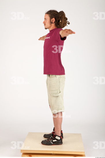 Whole Body Man T poses Casual Historical Slim Studio photo references