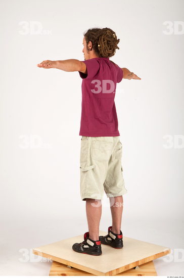 Whole Body Man T poses Casual Historical Slim Studio photo references