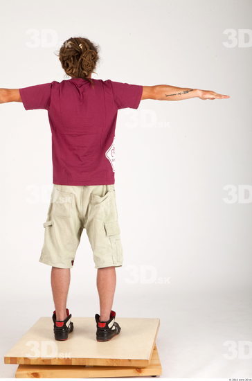 Whole Body Man T poses Casual Historical Slim Studio photo references