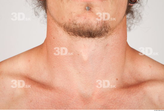 Neck Whole Body Man Historical Slim Studio photo references