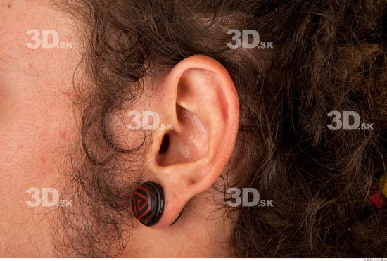 Ear Whole Body Man Piercing Historical Slim Studio photo references