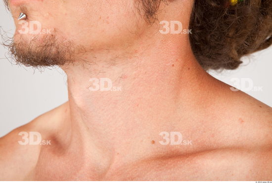 Neck Whole Body Man Historical Slim Studio photo references