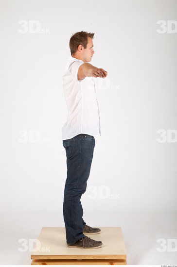 Whole Body Man T poses Casual Average Studio photo references