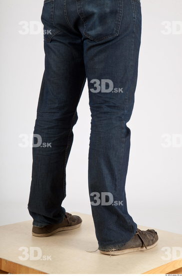 Calf Whole Body Man Casual Jeans Average Studio photo references