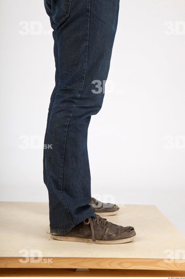 Calf Whole Body Man Casual Jeans Average Studio photo references