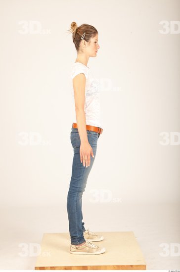 Whole Body Woman Animation references Casual Slim Studio photo references