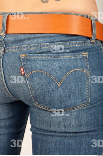 Whole Body Woman Casual Jeans Slim Studio photo references