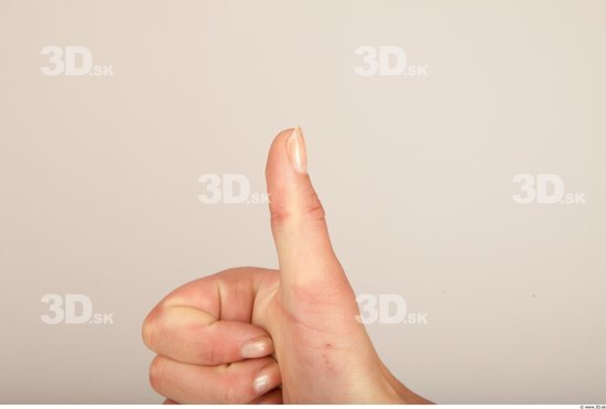 Fingers Whole Body Woman Casual Slim Studio photo references