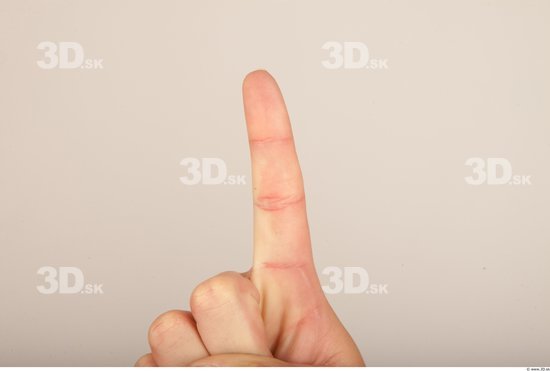 Fingers Whole Body Woman Casual Slim Studio photo references