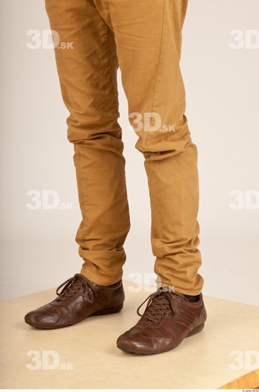 Calf Whole Body Man Casual Trousers Average Studio photo references