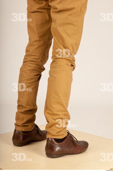 Calf Whole Body Man Casual Trousers Average Studio photo references