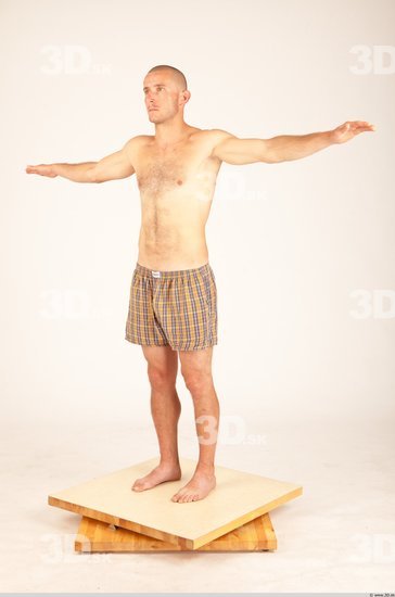 Whole Body Man T poses Casual Underwear Athletic Studio photo references