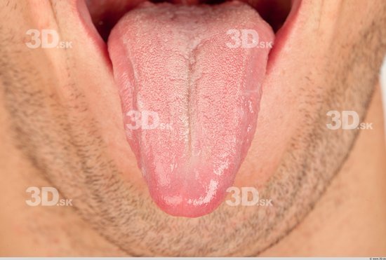 Whole Body Tongue Man Casual Athletic Studio photo references