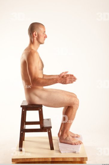 Whole Body Man Artistic poses White Nude Athletic