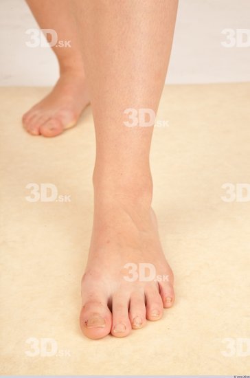 Foot Whole Body Woman Formal Slim Studio photo references