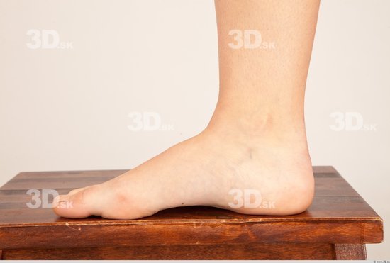 Foot Whole Body Woman Formal Slim Studio photo references