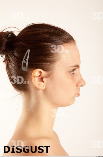 Head Emotions Woman Animation references White Slim