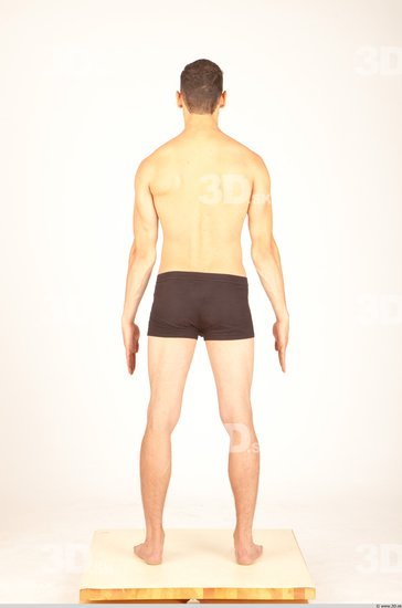 Whole Body Man Animation references Casual Underwear Athletic Studio photo references