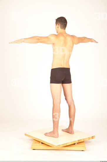 Whole Body Man T poses Casual Underwear Athletic Studio photo references