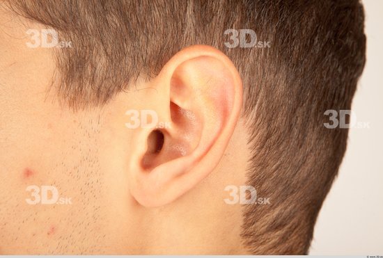 Ear Whole Body Man Casual Athletic Studio photo references