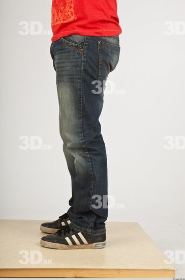 Whole Body Man White Casual Average Male Studio Poses