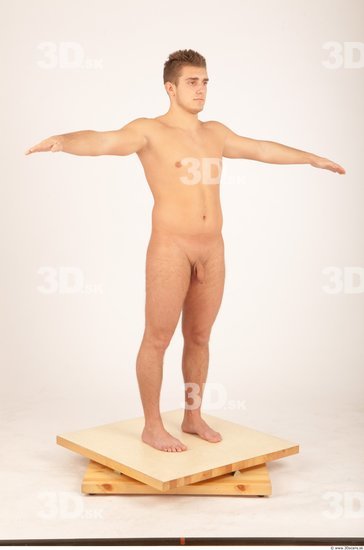 Whole Body Man White Nude Muscular Male Studio Poses