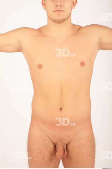 Whole Body Man White Nude Muscular Male Studio Poses