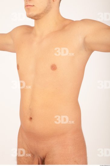 Whole Body Man White Nude Muscular Male Studio Poses