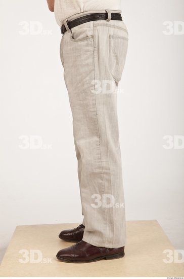 Whole Body Man White Casual Average Wrinkles Male Studio Poses