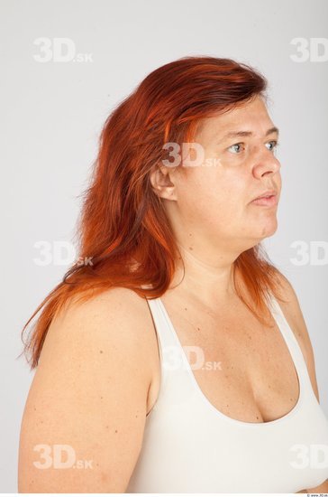 Head Woman White Overweight Street photo references